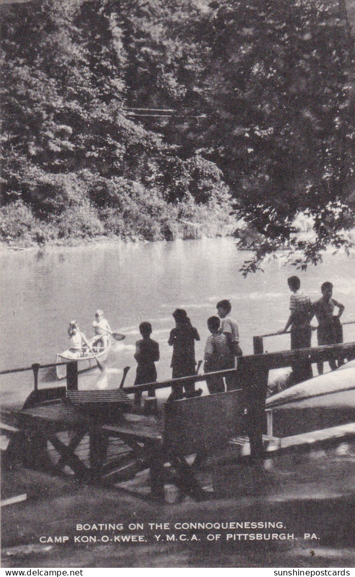 Pennsylvania Y M C A Of Pittsburgh Camp Kon-O-Kwee Boating On The Connoquenessing - Pittsburgh