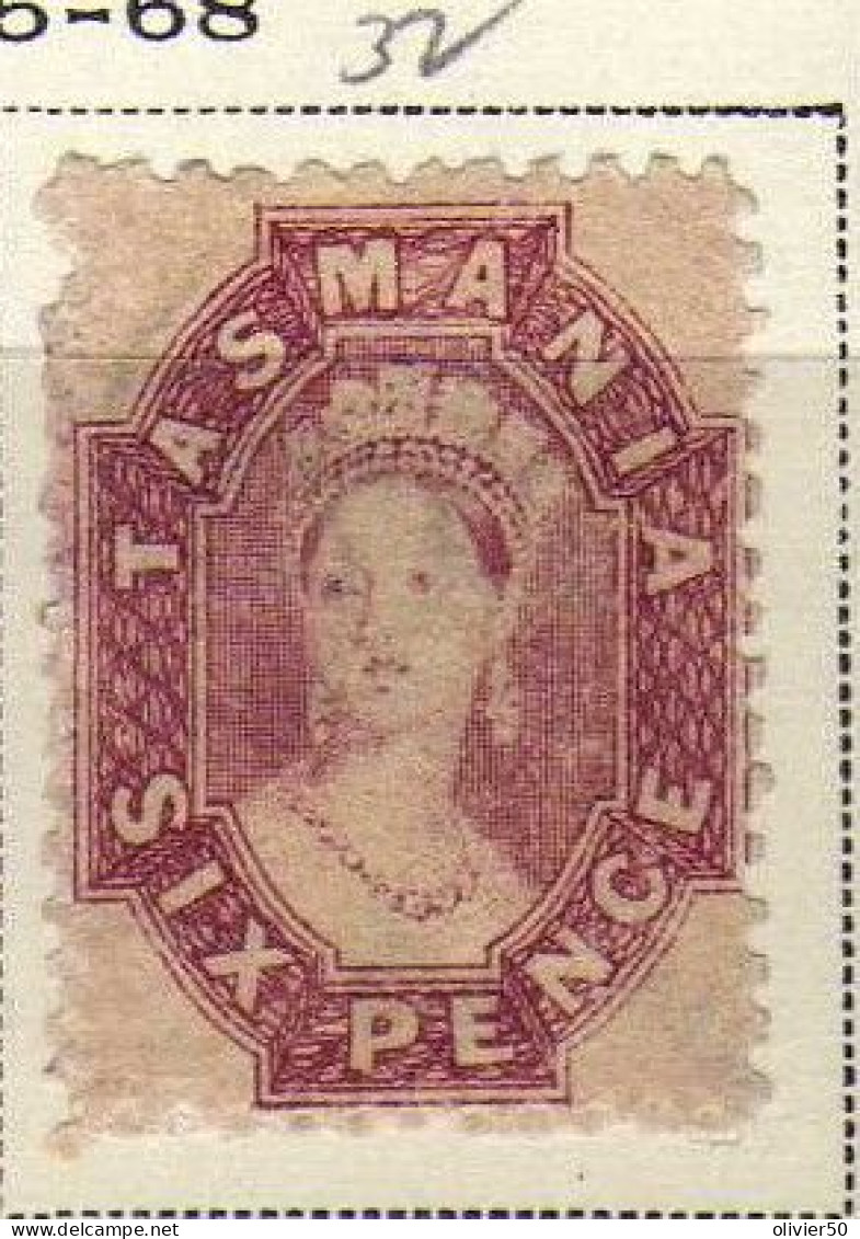 Australie - Tasmanie (1864-70)  - 6 P. Victoria -   Neuf* - MLH - Mint Stamps