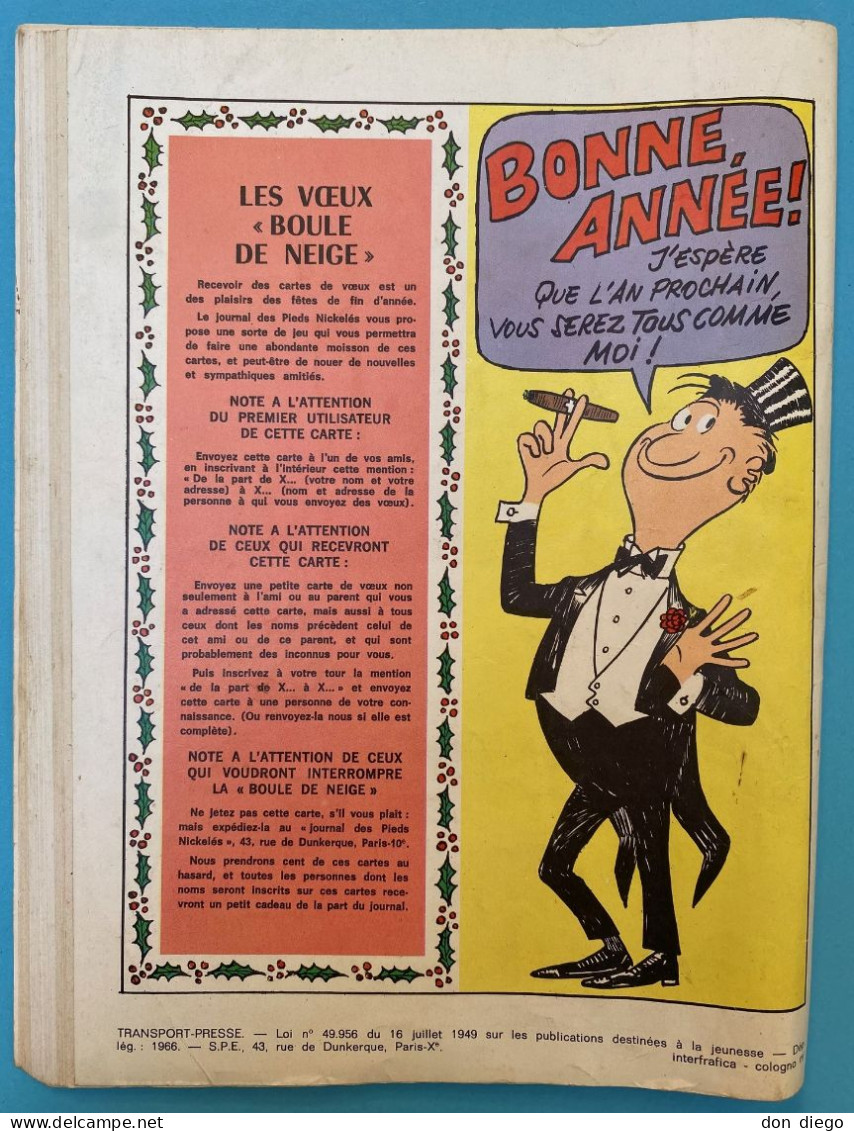 Le Journal Des Pieds Nickelés N°33 / Mensuel / 66 Pages / Décembre 1967 - Pieds Nickelés, Les