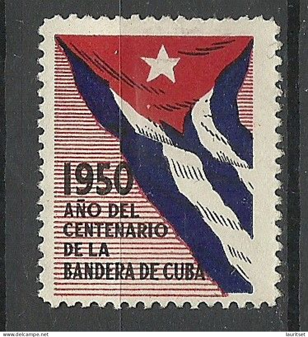 KUBA 1950 Charity Propaganda Anniversary Of Bandera De Cuba (*) - Charity Issues