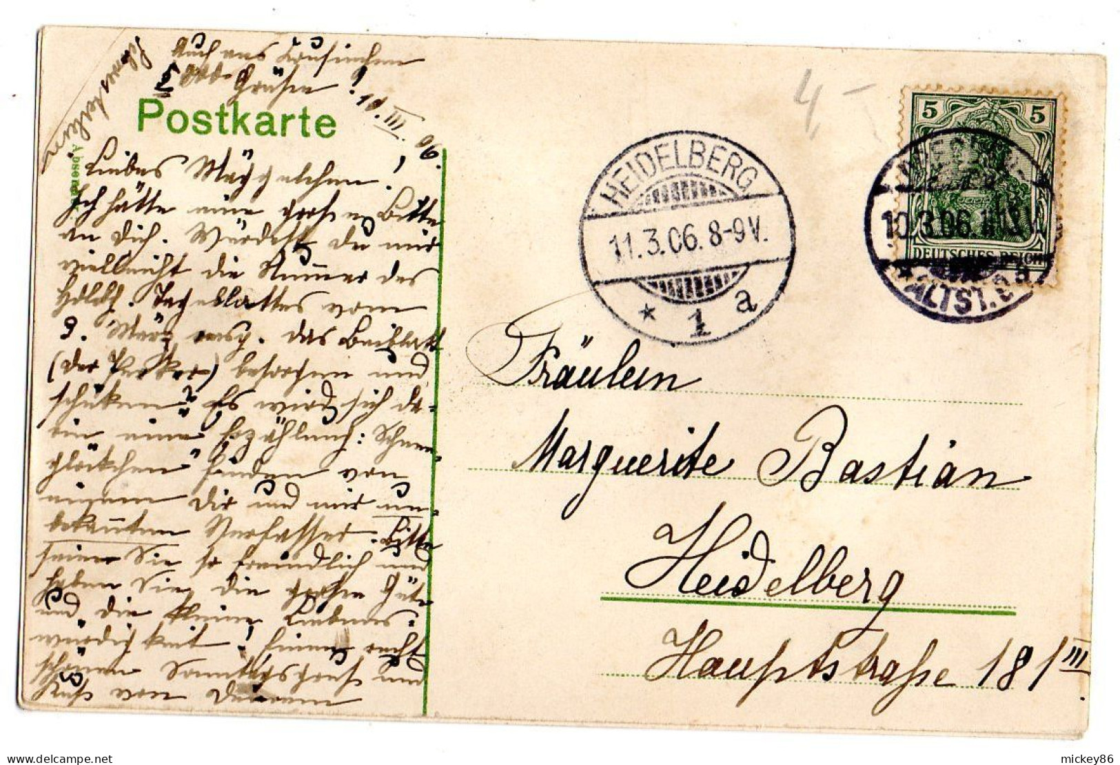 Allemagne -- DRESDEN--1906--Russische Kirche.....colorisée.......timbre......cachet - Dresden
