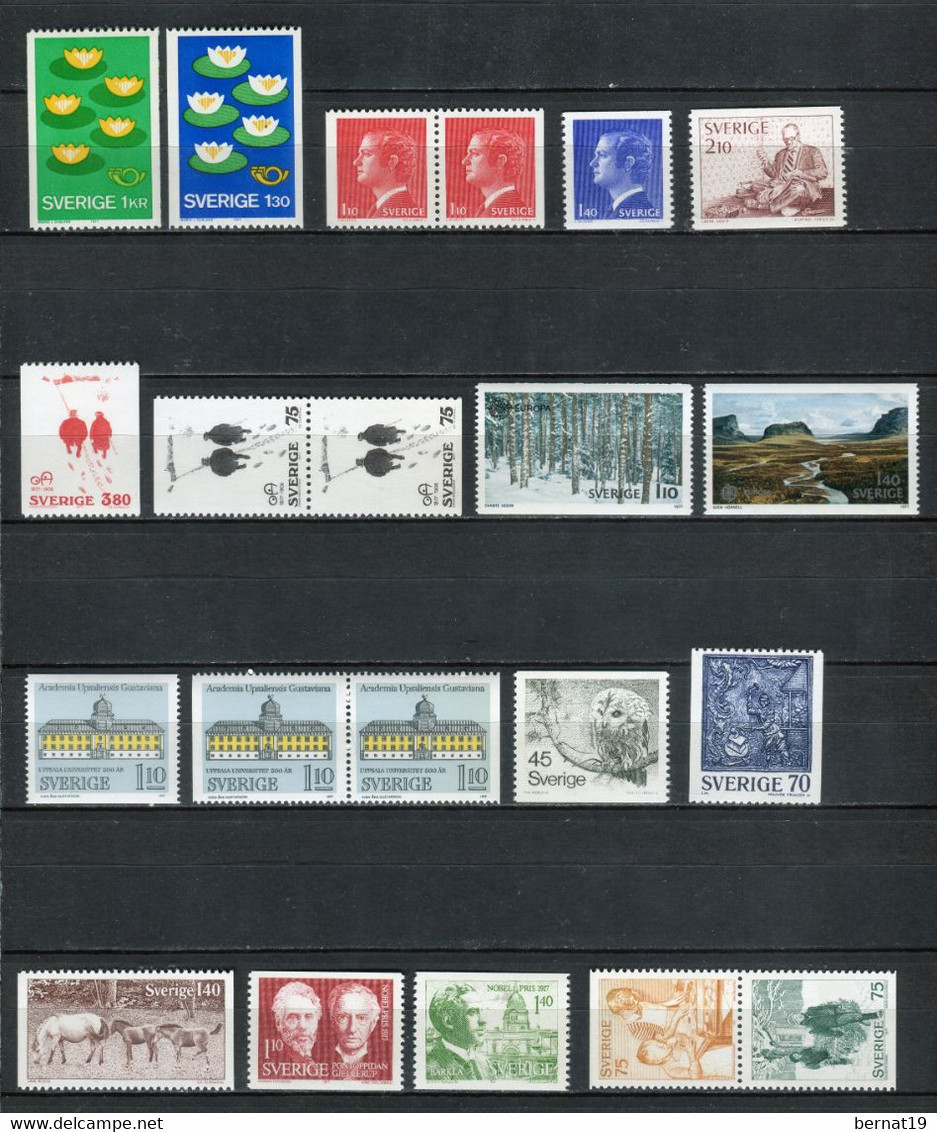 Suecia 1977 Completo ** MNH. - Full Years