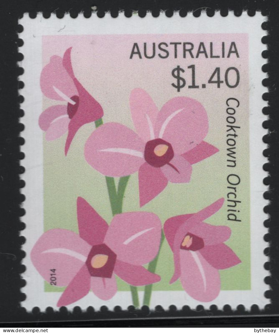 Australia 2014 MNH Sc 4057 $1.40 Cooktown Orchid - Mint Stamps