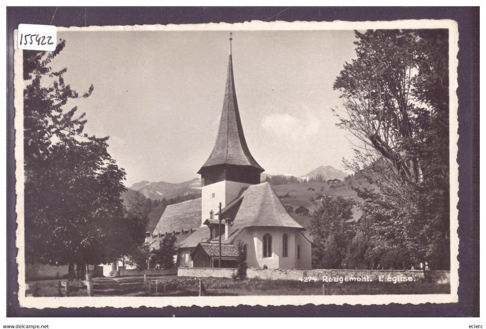 DISTRICT DU PAYS D'ENHAUT - ROUGEMONT - L'EGLISE - TB - Rougemont