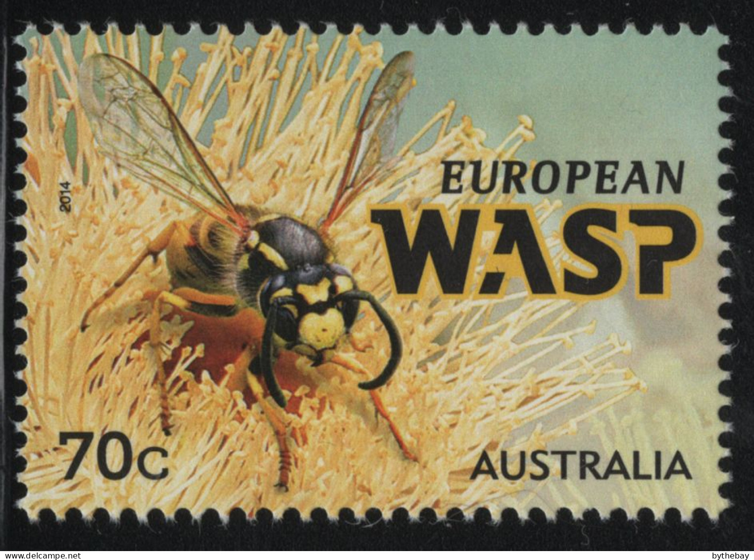 Australia 2014 MNH Sc 4177 70c European Wasp Stingers - Mint Stamps