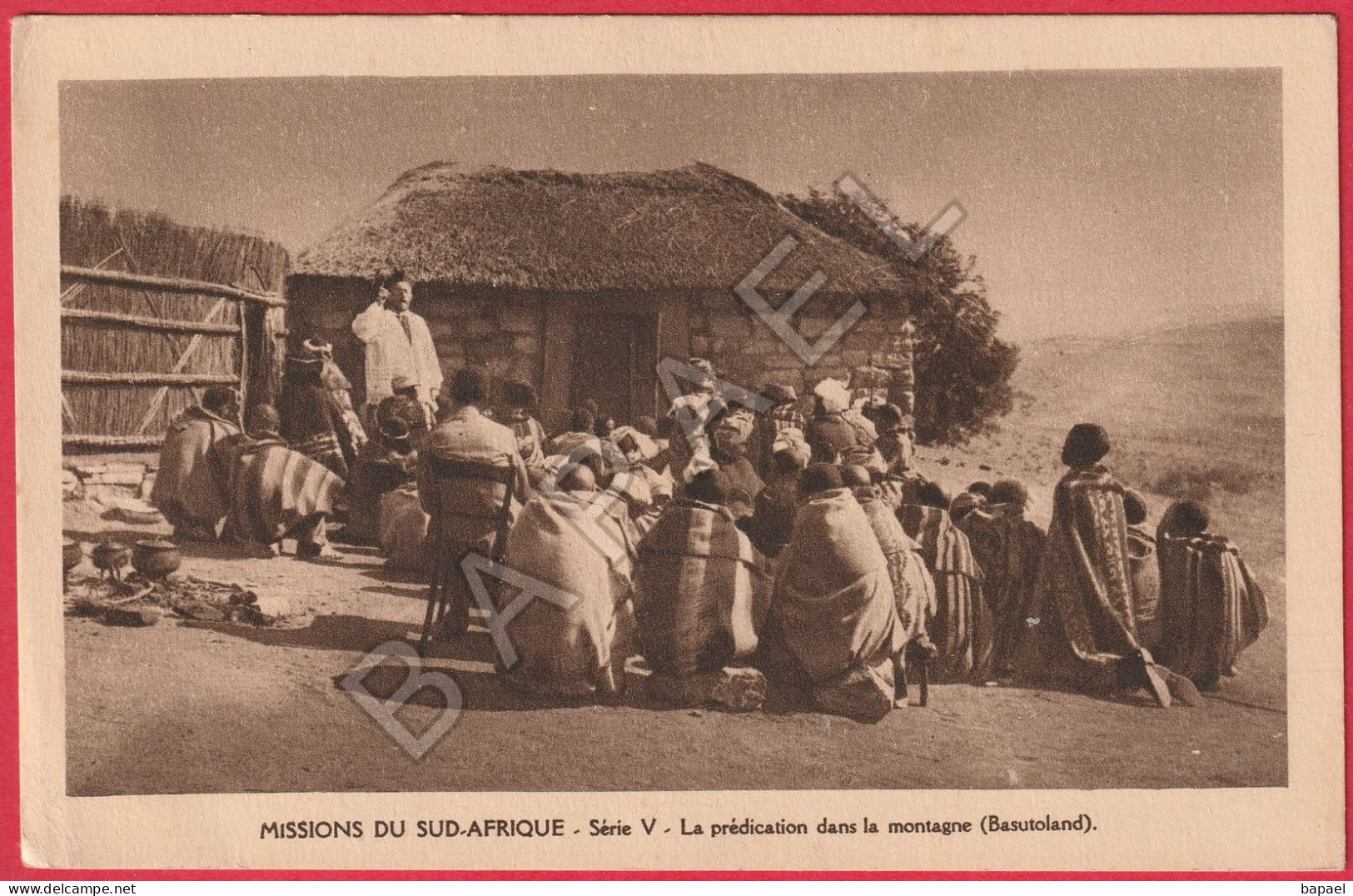 Basutoland (Lesotho) (Protectorat Britannique) - La Prédication Dans La Montagne (Missions Sud-Afrique) - Lesotho