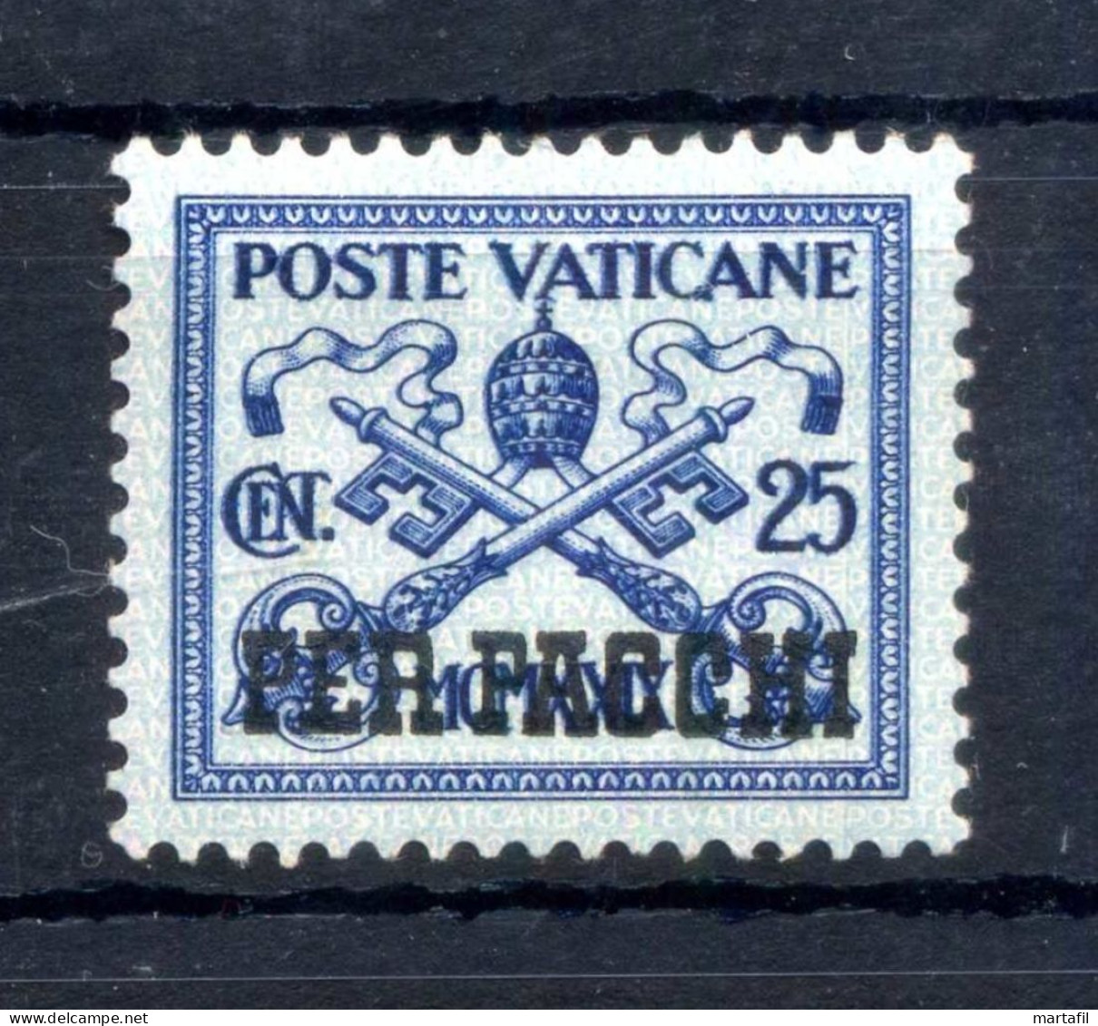 1931 VATICANO PACCHI POSTALI N.4 * 25 Centesimi - Postpakketten