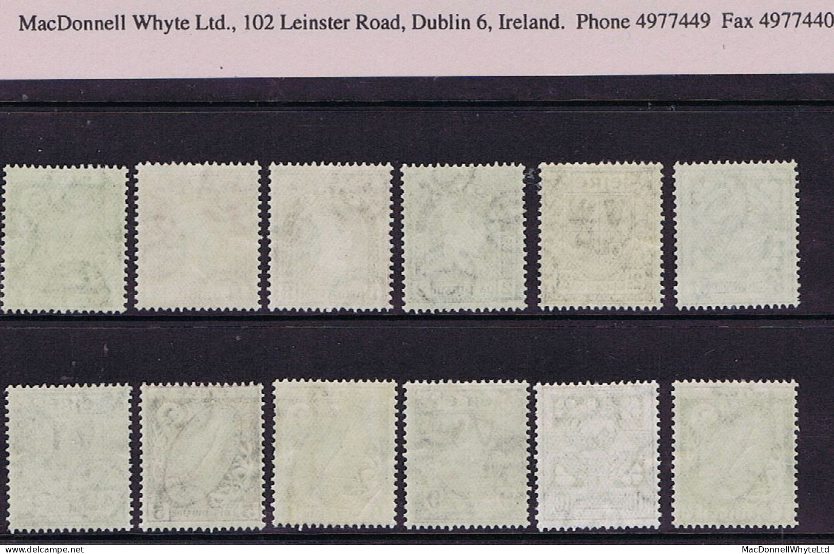 Ireland 1922-23 First Definitives Wmk SE ½d To 1/- Set Of 12 Mint Unmounted On Myatt Grafton Album Pages - Ungebraucht