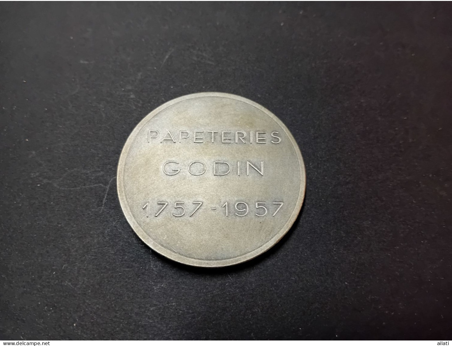 Une Médaille Papeterie Godin  Ville De Huy - Profesionales / De Sociedad