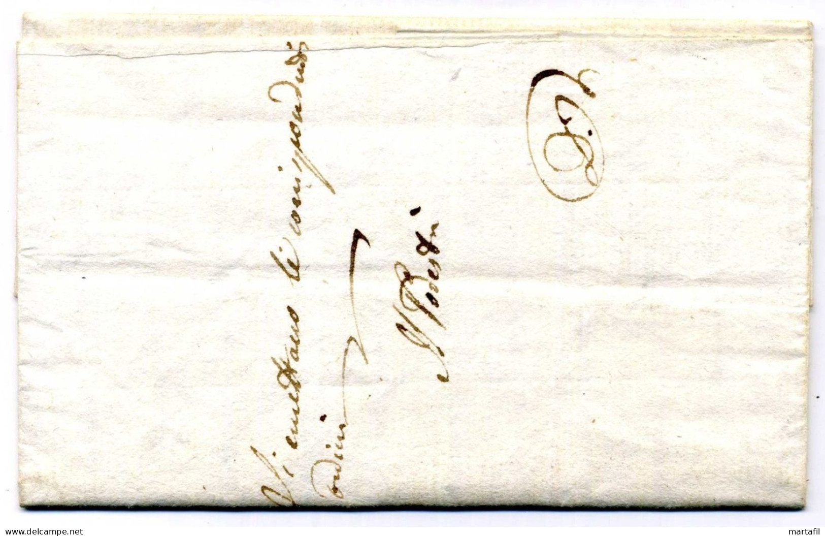 1815 Lettera Dal Municipio Di Treviso (TREVISO) Per BASSANO - ...-1850 Préphilatélie