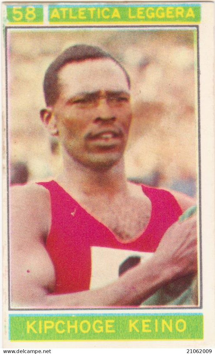 58 ATLETICA LEGGERA - KIPCHOGE KEINO - CAMPIONI DELLO SPORT 1967-68 PANINI STICKERS FIGURINE - Athlétisme