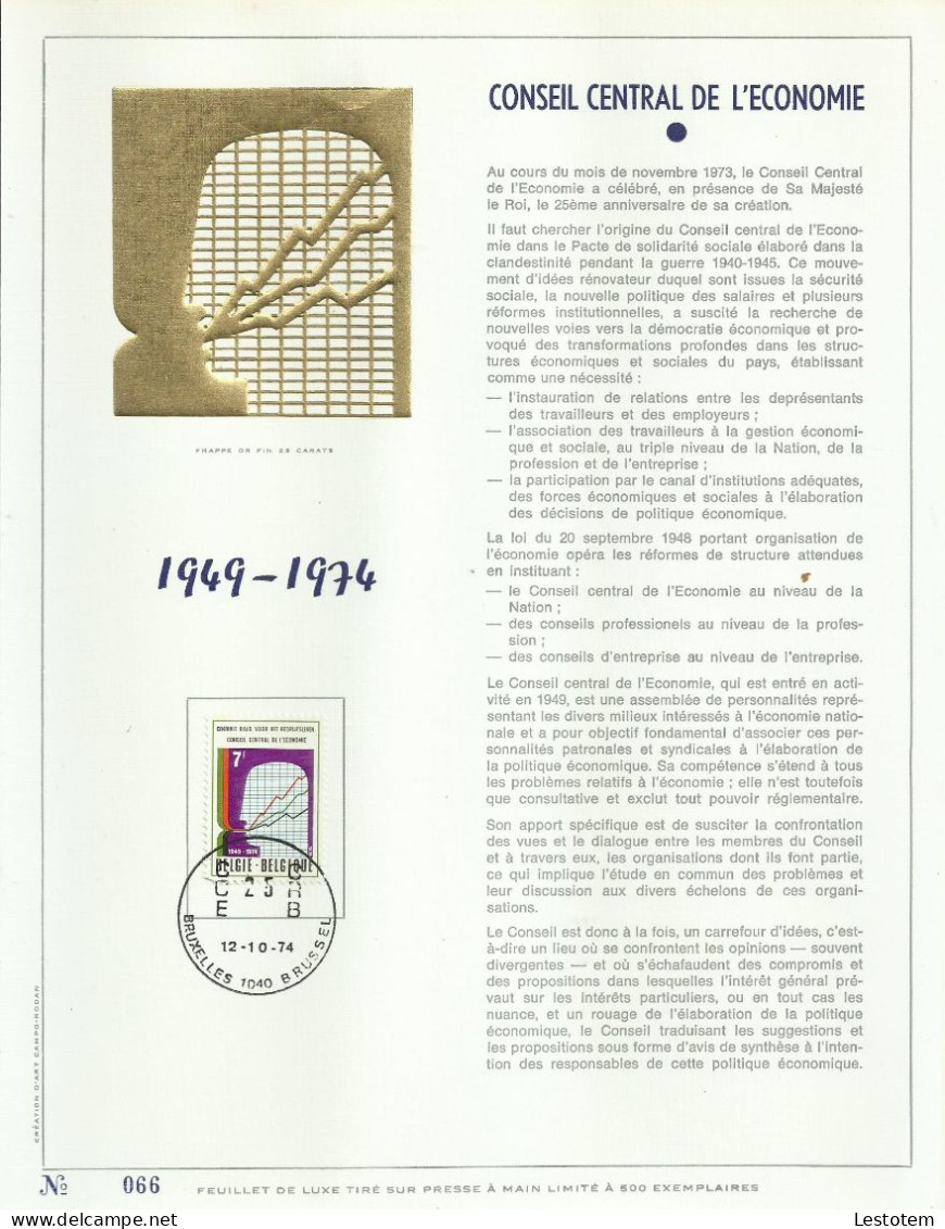 België  1974 Met Dagstempel Op Zegel Nr 1731 - Deluxe Sheetlets [LX]