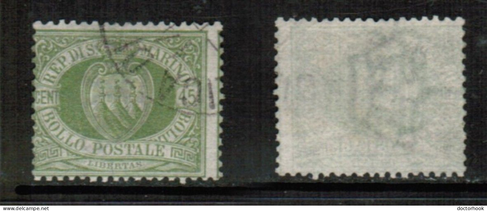 SAN MARINO   Scott # 6 USED (CONDITION AS PER SCAN) (Stamp Scan # 899-1) - Usati