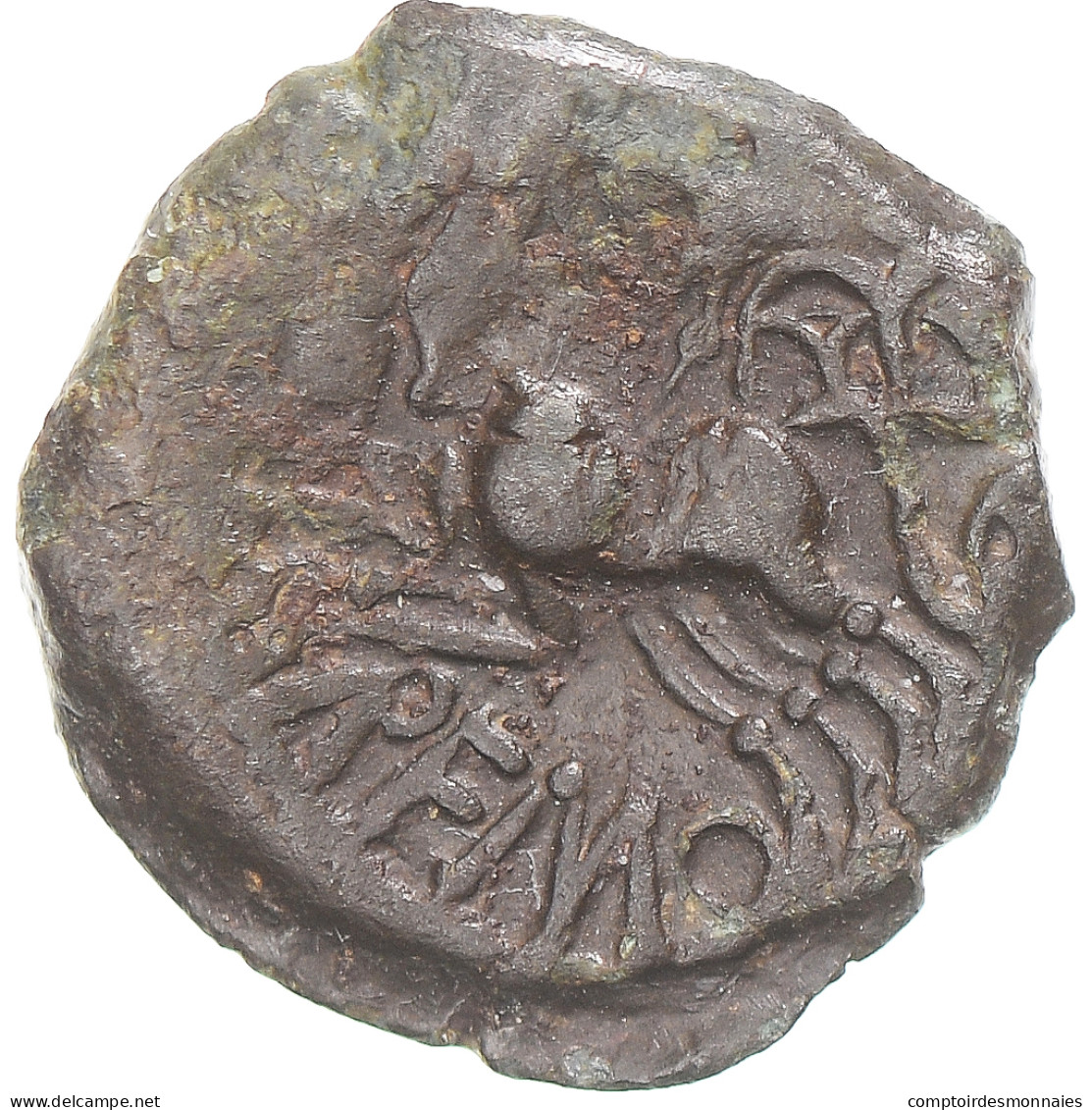 Monnaie, Rèmes, Bronze Aux Trois Bustes / REMO, 1st Century BC, TB, Potin - Gauloises