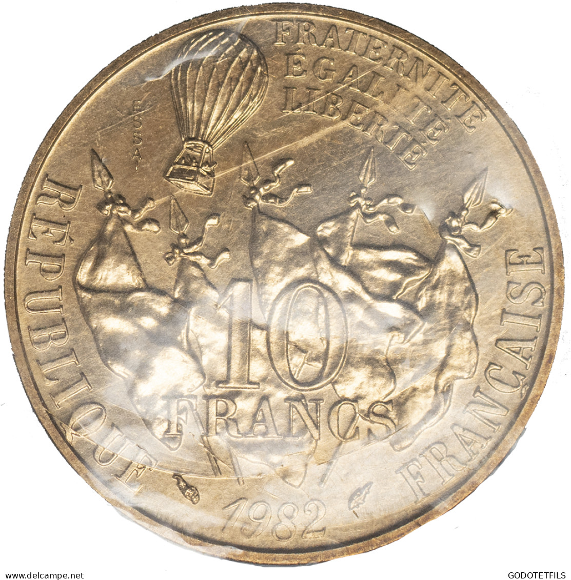 10 Francs Gambetta-Essai-1982 - Essais, Piéforts, épreuves & Flans Brunis