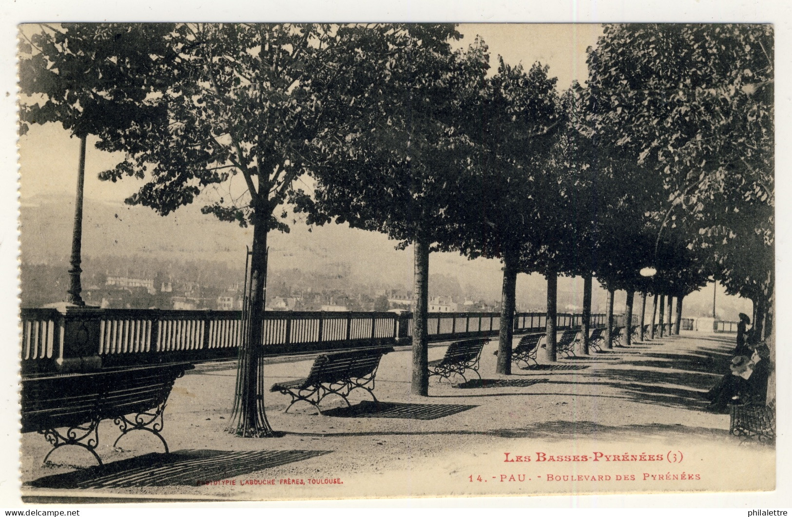 FRANCE - 191? - Cachet De L'Hôpital Auxiliaire N°137 "Les Franciscains" De PAU Sur CPA Pour Châteauroux, Indre - Guerre De 1914-18