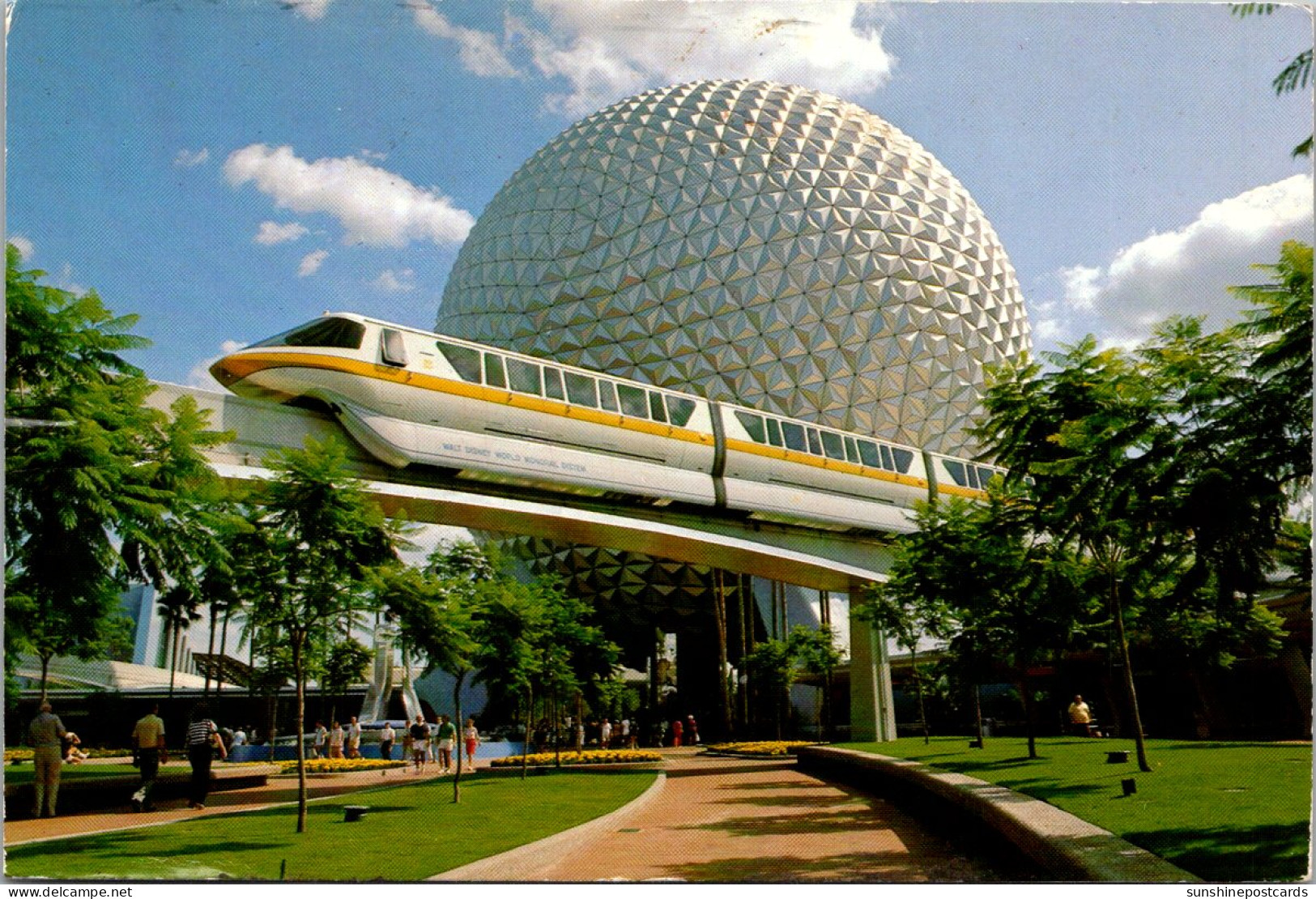 Florida Orlando Epcot Center Future World Circling Spaceship Earth Geosphere 1986 - Orlando