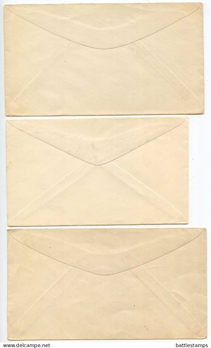 Canada 1920's 3 Different Mint Postal Envelopes - 1c. & Two 2c. King George V - 1903-1954 Reyes