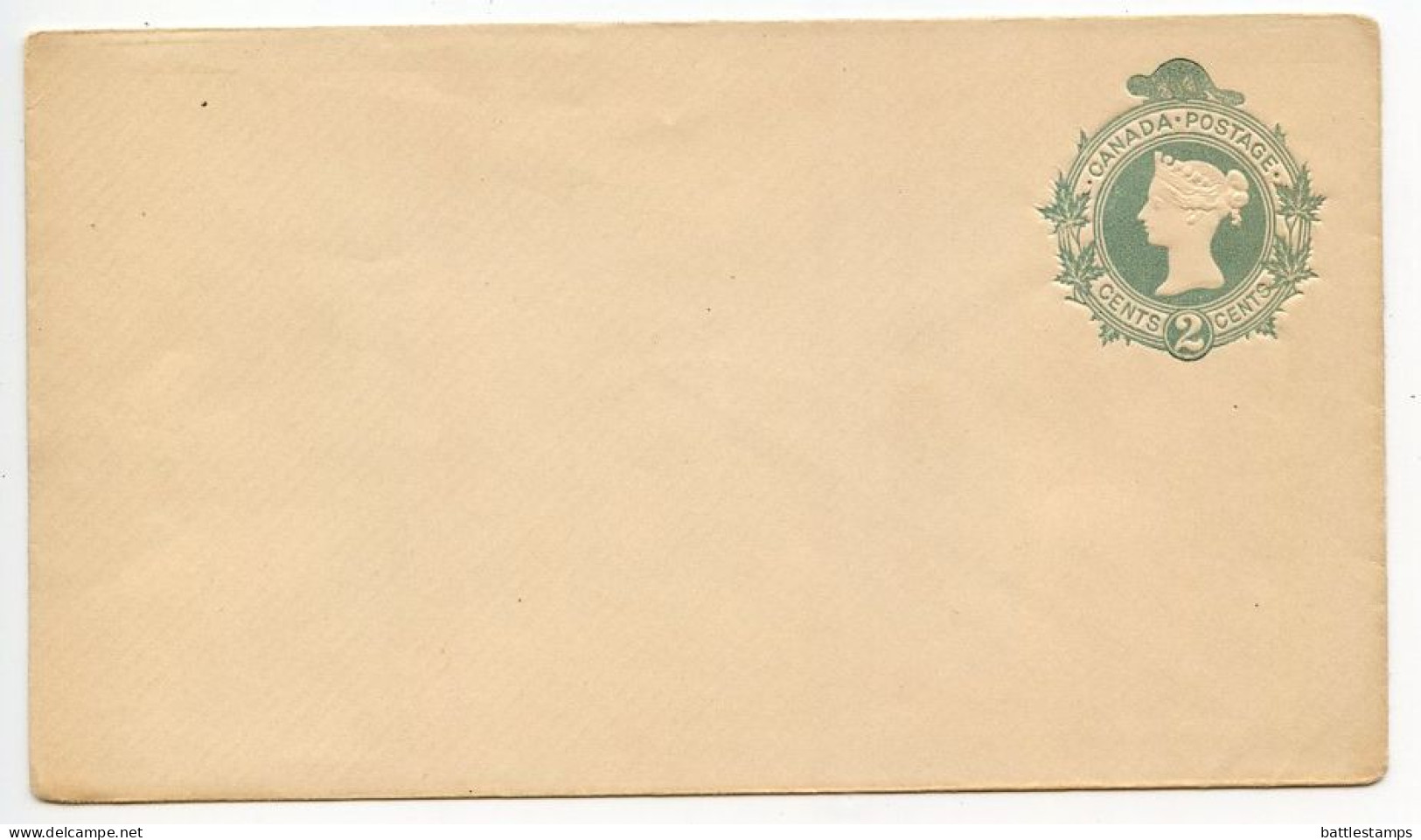 Canada 1895 Mint 2c. Queen Victoria Postal Envelope - 1860-1899 Règne De Victoria