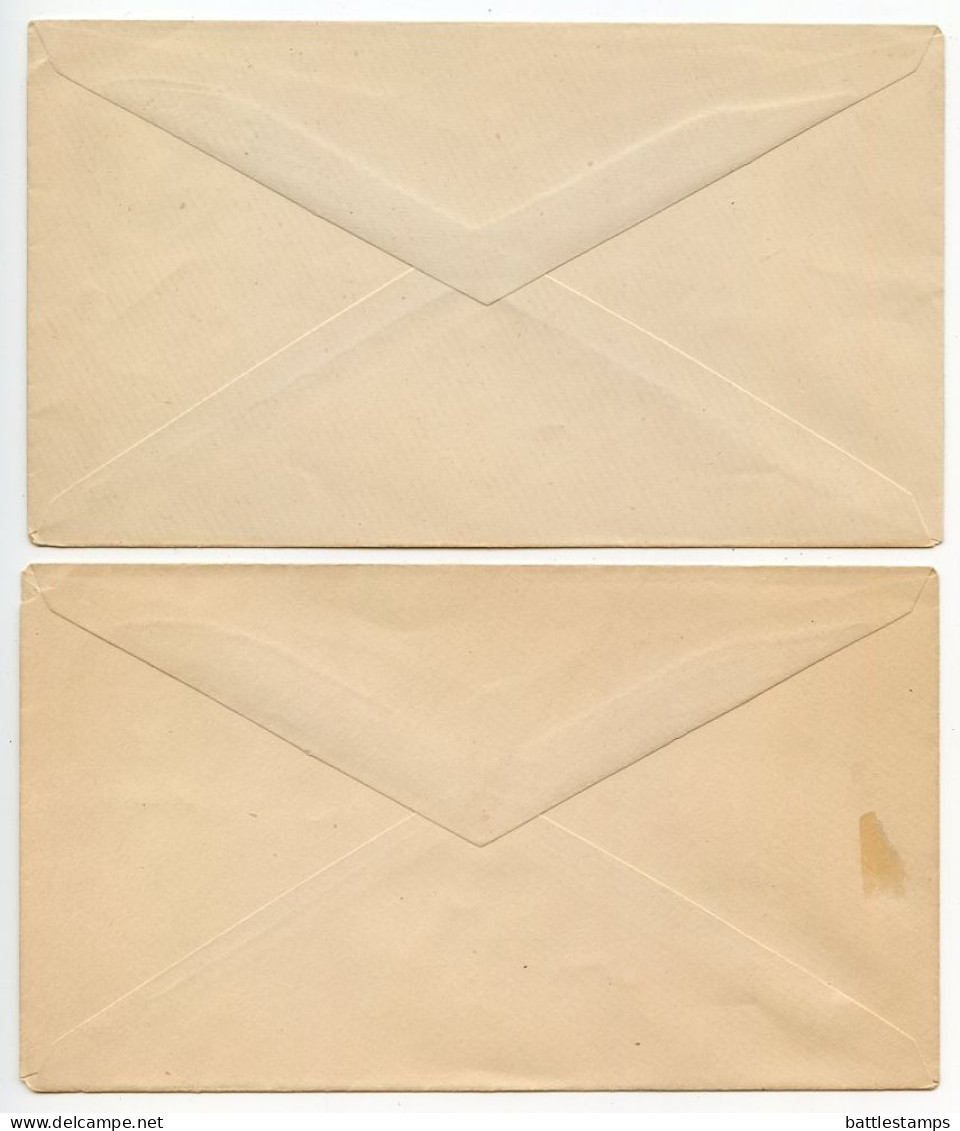 Canada 19th Century 2 Different Mint 1c. Queen Victoria Postal Envelopes - 1860-1899 Reign Of Victoria