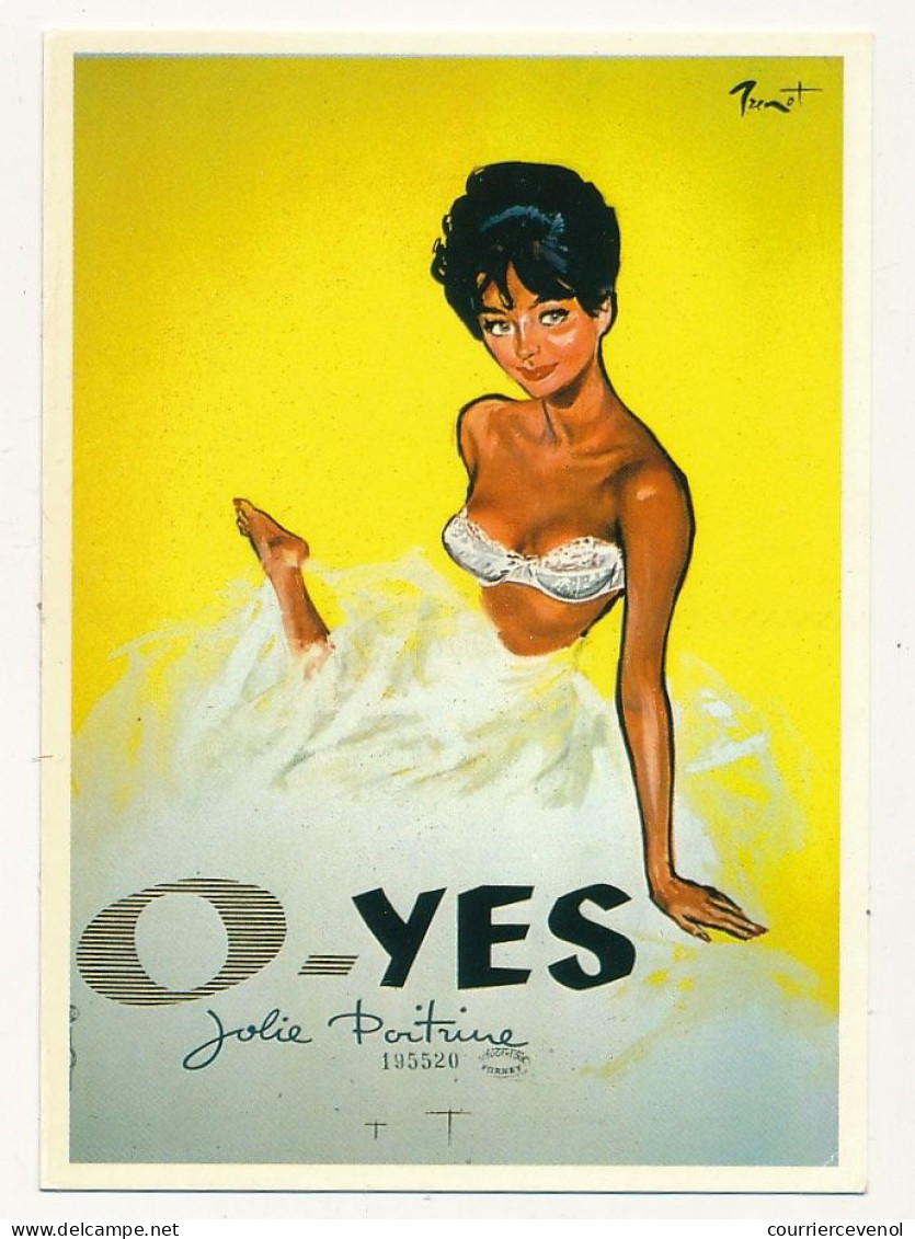 CPM - O-YES Jolie Poitrine - Reproduction D'affiche Ancienne De Raymond Brenot 1962 - Ed. Nugeron - Publicité