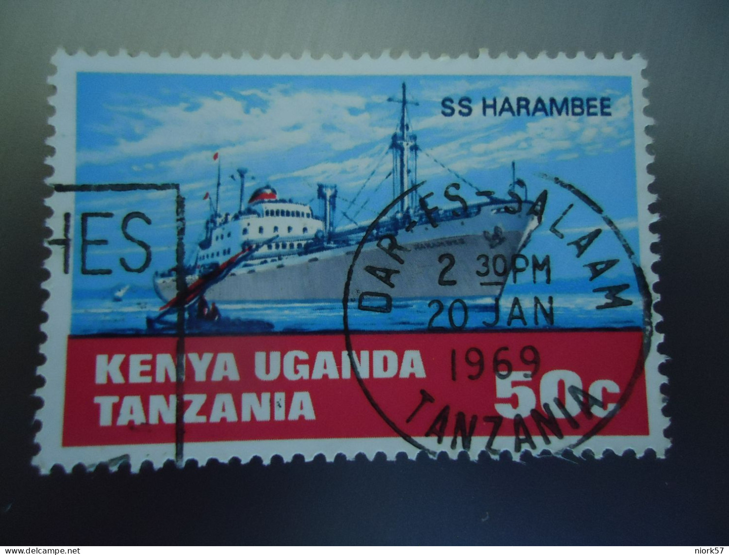 KENYA UGANDA  TANZANIA USED  STAMPS  SHIPS  WITH POSTMARK - Kenya, Uganda & Tanzania