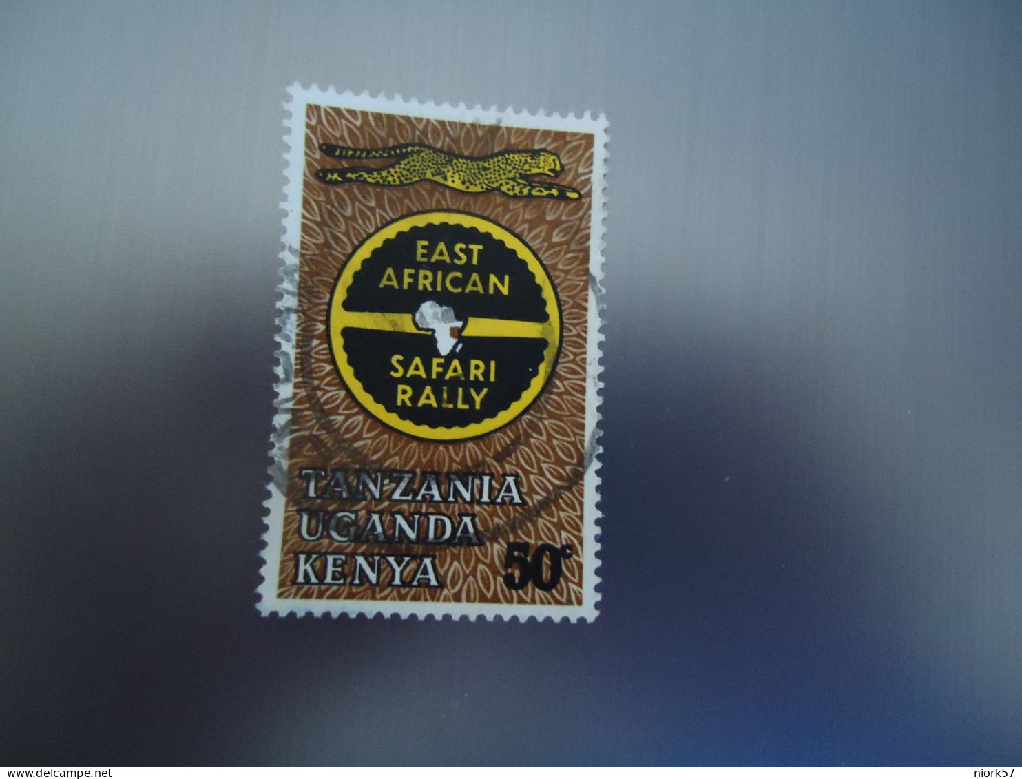 KENYA UGANDA  TANZANIA USED  STAMPS  RALLY SAFARI TIGER - Kenya, Ouganda & Tanzanie
