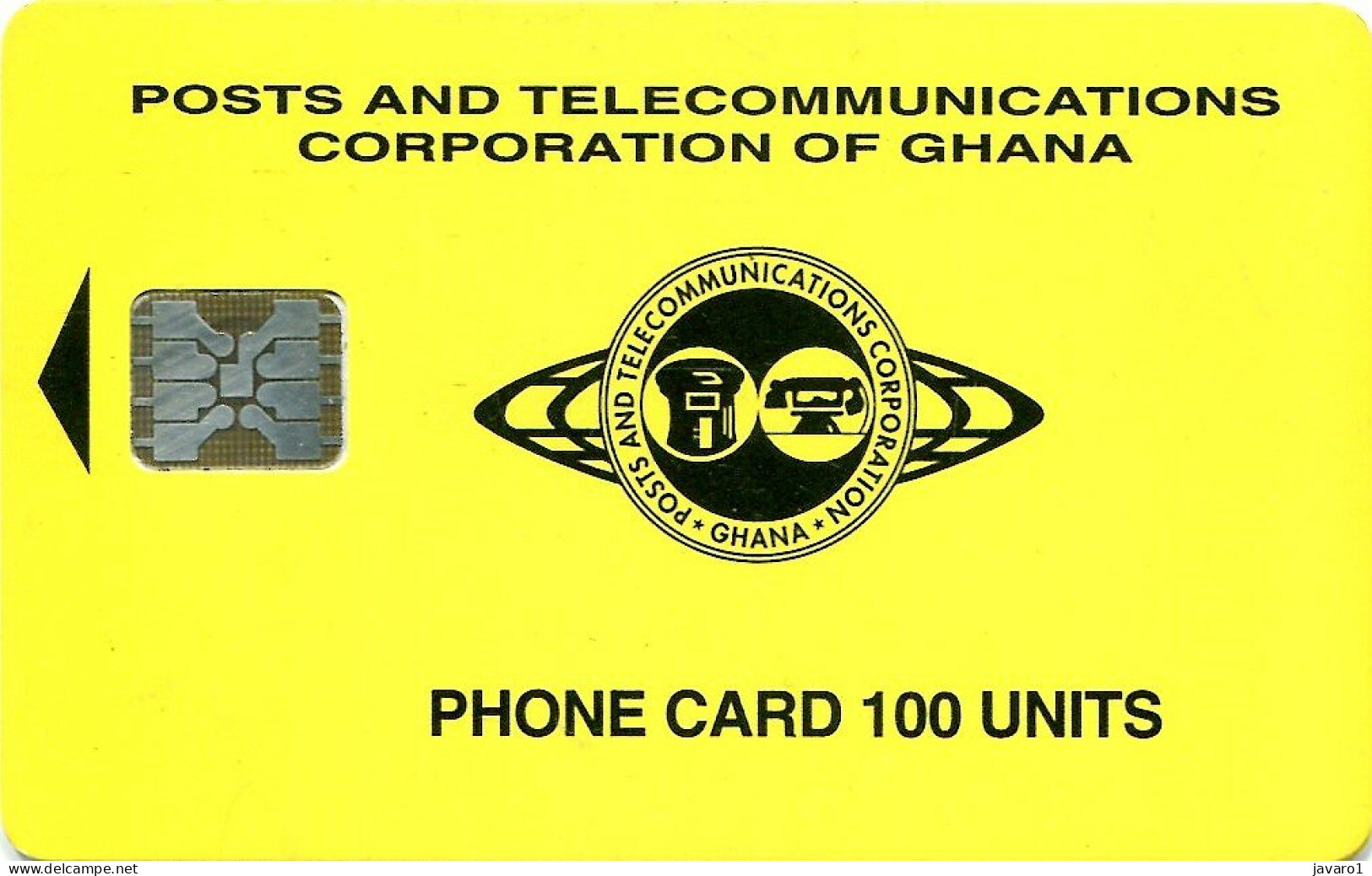 COLNECT. : D-03 08.95 B 100 Small Logo - Yellow ( Batch: C59101035) USED (x) - Ghana