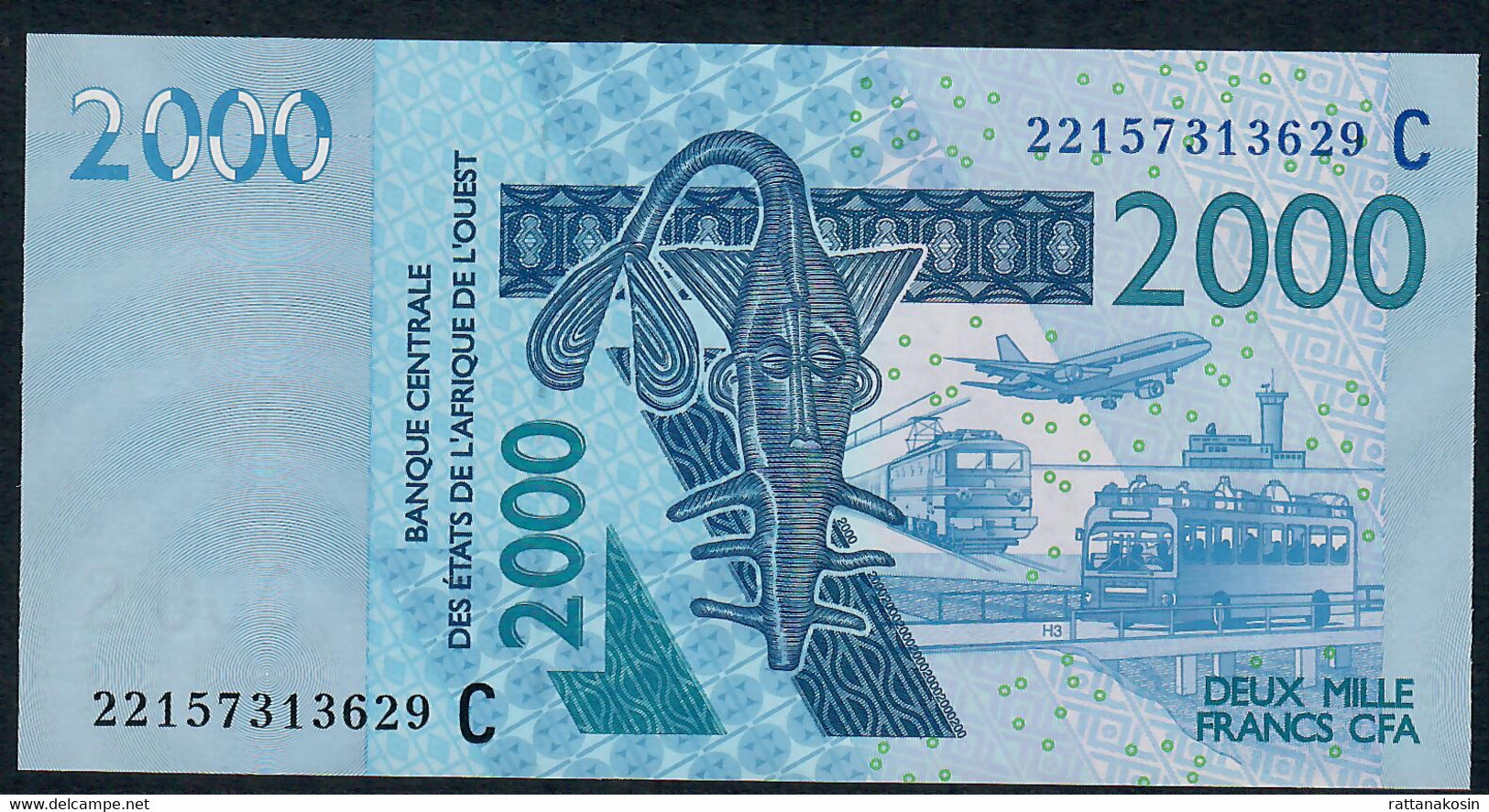 W.A.S. BURKINA FASO P316Cv 2000 FRANCS (20)22 Signature 45   2022       UNC. - États D'Afrique De L'Ouest