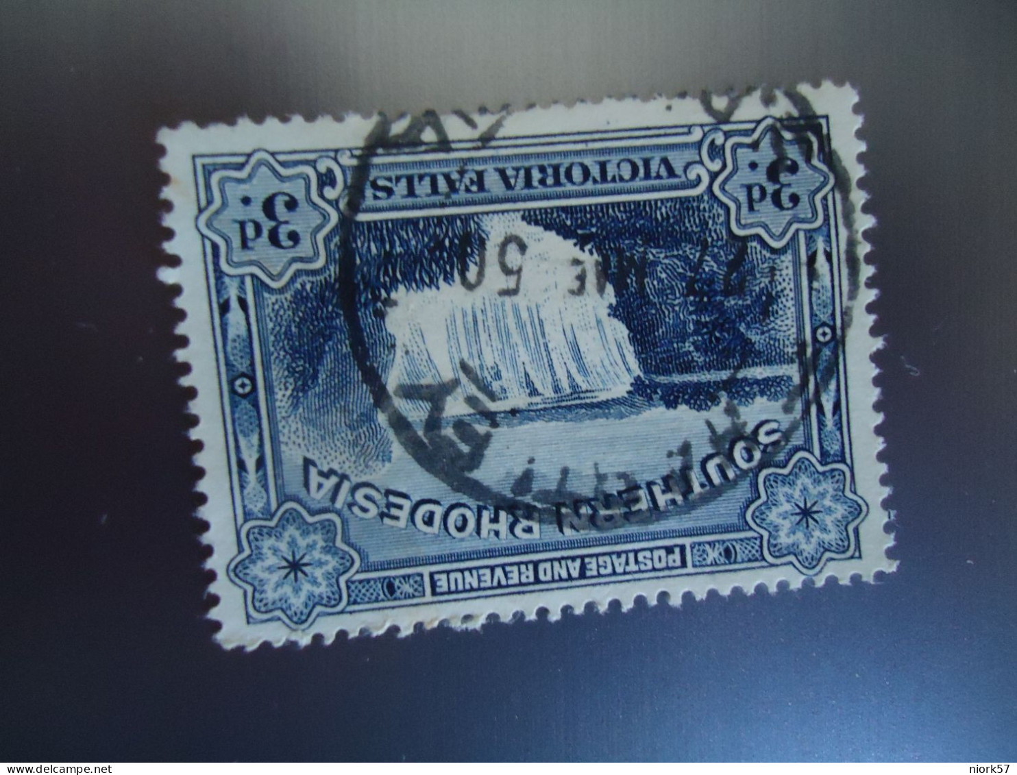 SOUTHERN RHODESIA  USED STAMPS  WATERFALLS    WITH POSTMARK - Southern Rhodesia (...-1964)