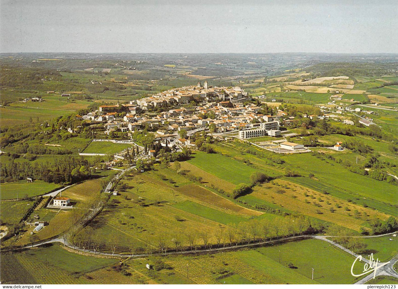 82 - Lauzerte - Vue Générale Aérienne - Lauzerte