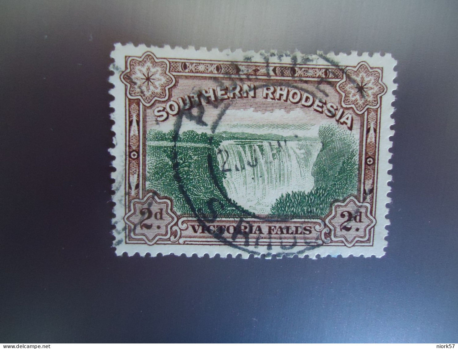 SOUTHERN RHODESIA  USED STAMPS  WATERFALLS    WITH POSTMARK - Southern Rhodesia (...-1964)