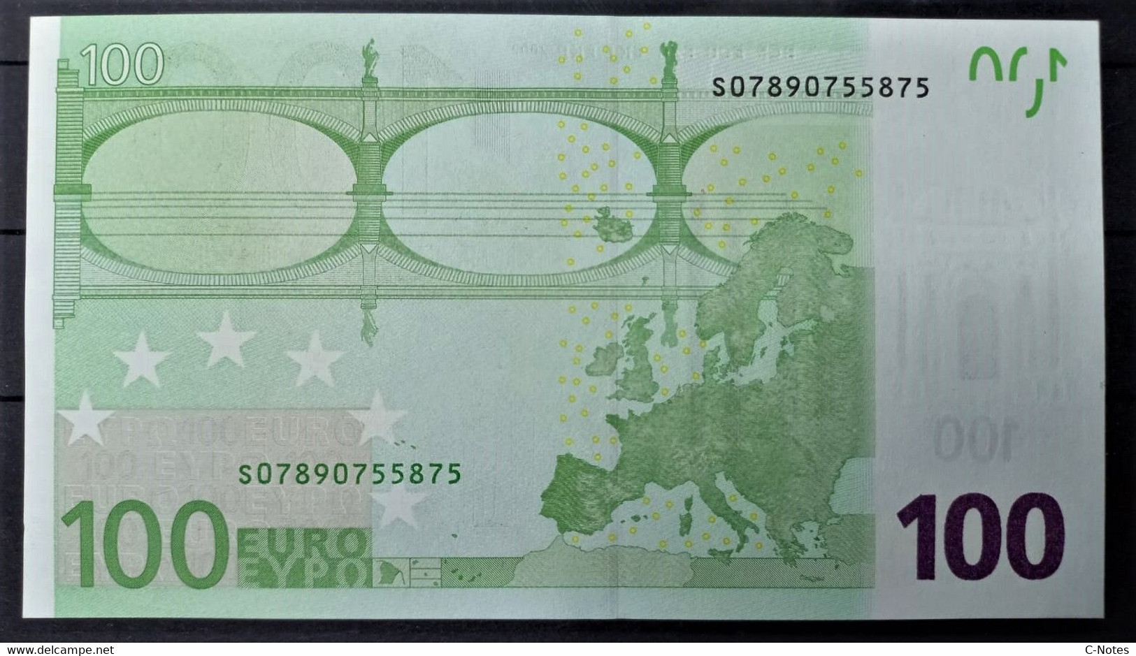 EUROPEAN CENTRAL BANK - ITALY S J008B4 - P.5S – 100 EURO 2002 UNC, Signature Duisenberg S/n S07890755875 - 100 Euro