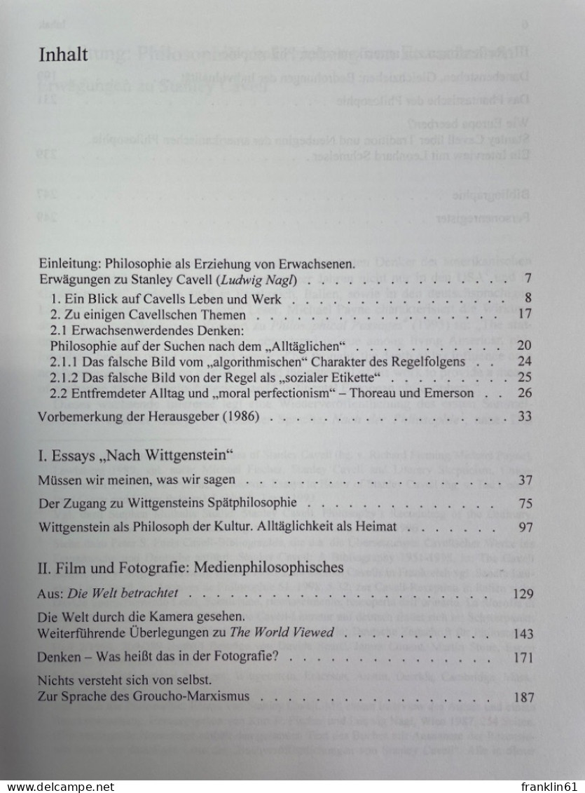 Nach Der Philosophie : Essays. - Filosofía