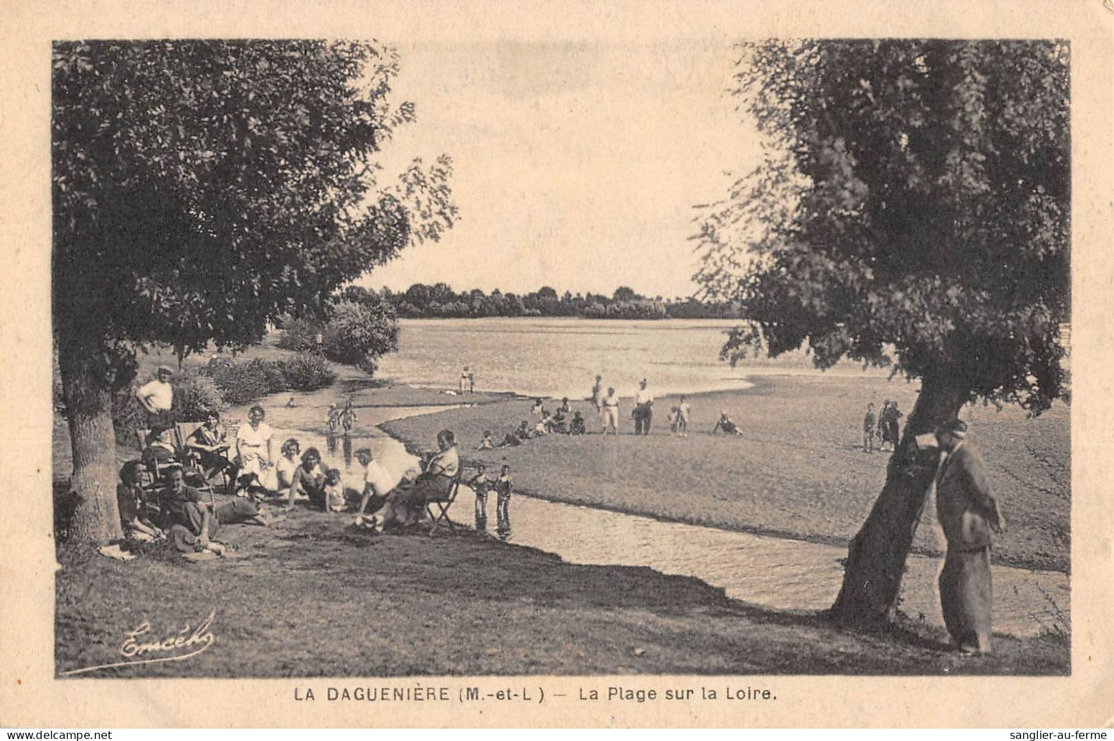 CPA 49 LA DAGUENIERE LA PLAGE SUR LA LOIRE - Andere & Zonder Classificatie