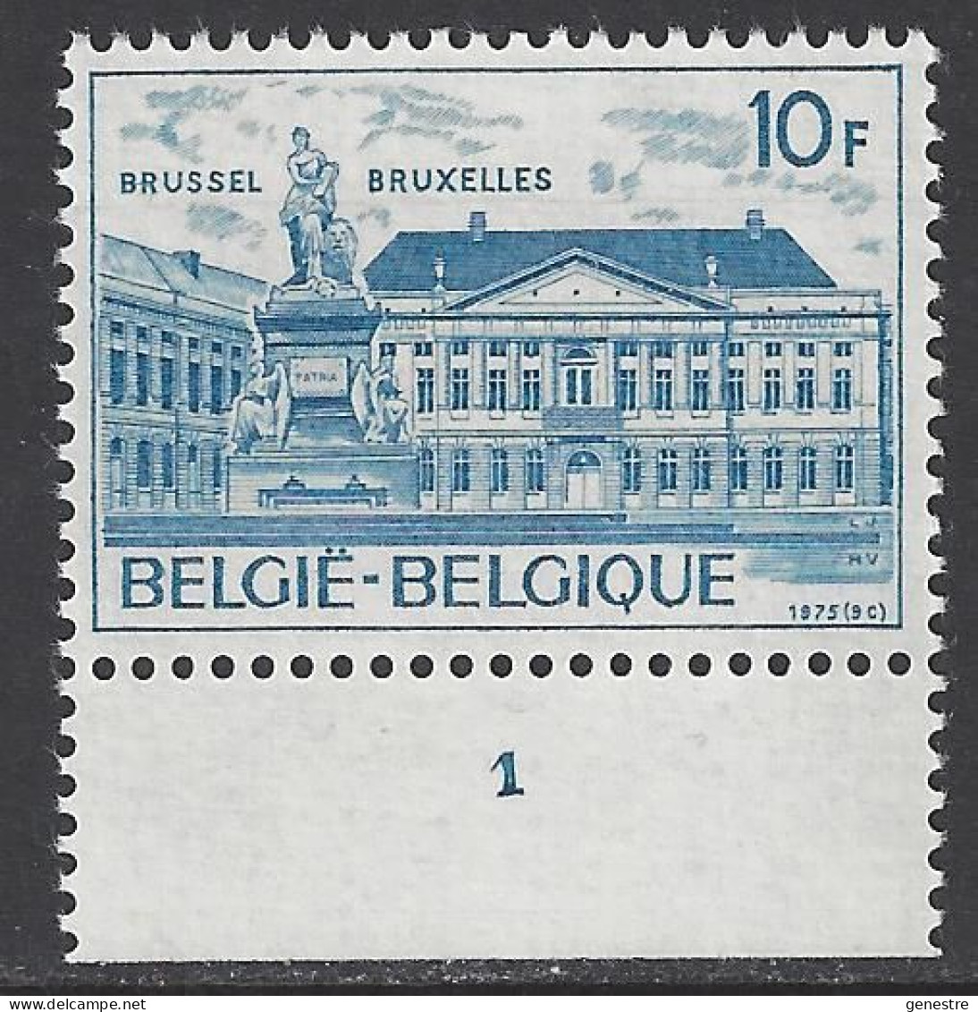 Belgique - 1975 - COB 1771 ** (MNH) - Planche 1 - 1971-1980