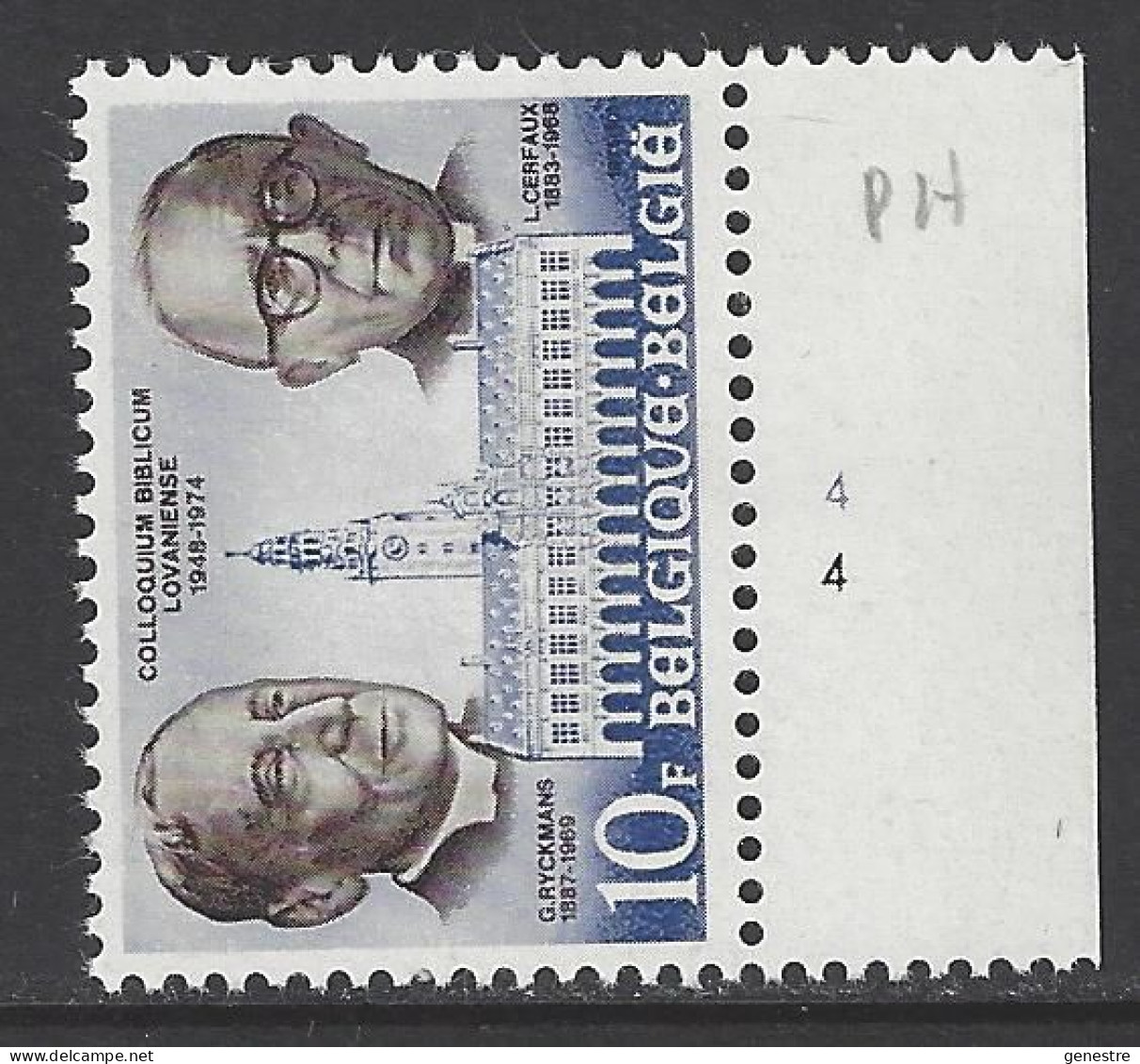 Belgique - 1975 - COB 1774 ** (MNH) - Planche 4 - 1971-1980