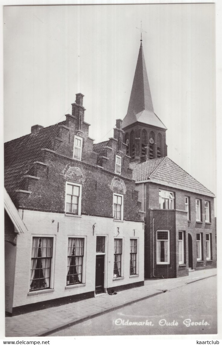 Oldemarkt, Oude Gevels - (Overijssel, Nederland) - Uitg. Warenhuis Dekker, Oldemarkt - Steenwijk