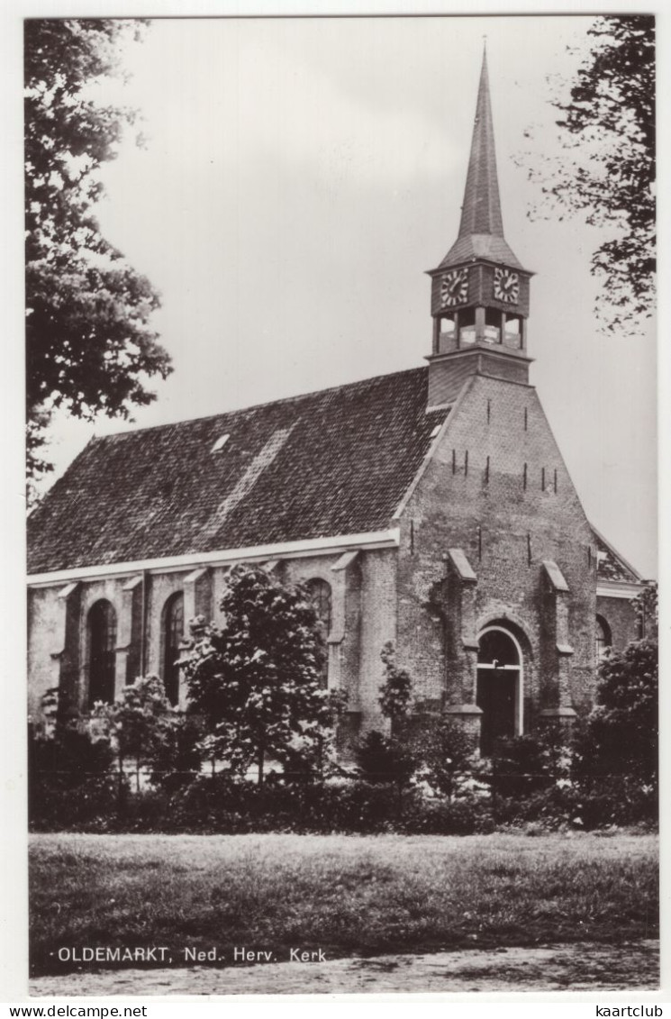 Oldemarkt, Ned. Herv. Kerk - (Overijssel, Nederland) - Uitg. Dekker's Warenhuis, Oldemarkt - Steenwijk