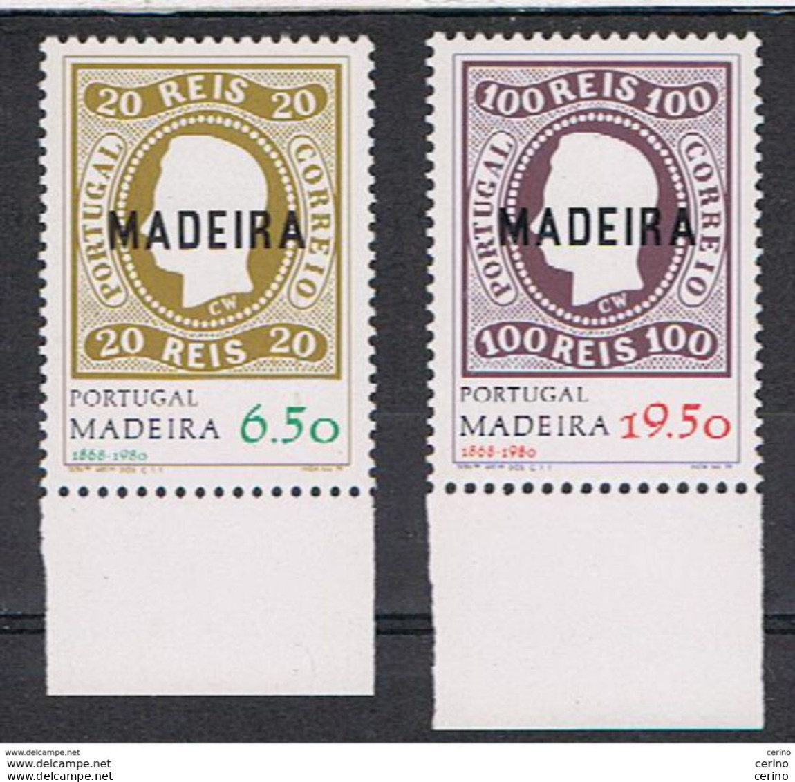 MADEIRA:  1980  GIORNATA  DEL  FRANCOBOLLO  -  S. CPL. 2  VAL. N. -  YV/TELL. 67/68 - Other & Unclassified