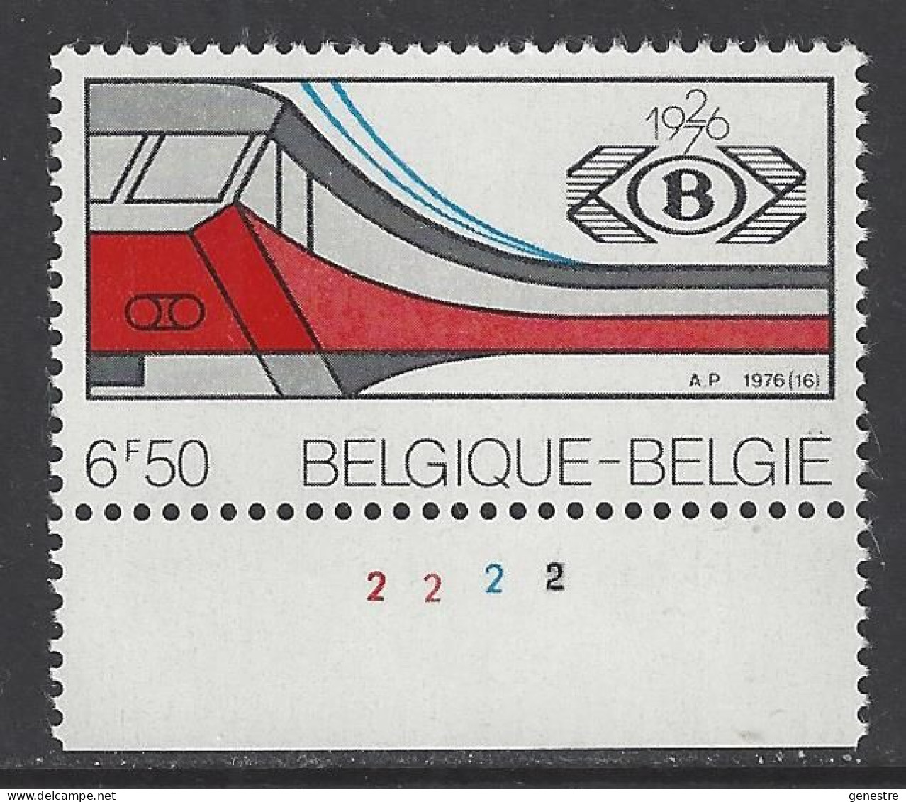 Belgique - 1976 - COB 1825 ** (MNH) - Planche 2 - 1971-1980