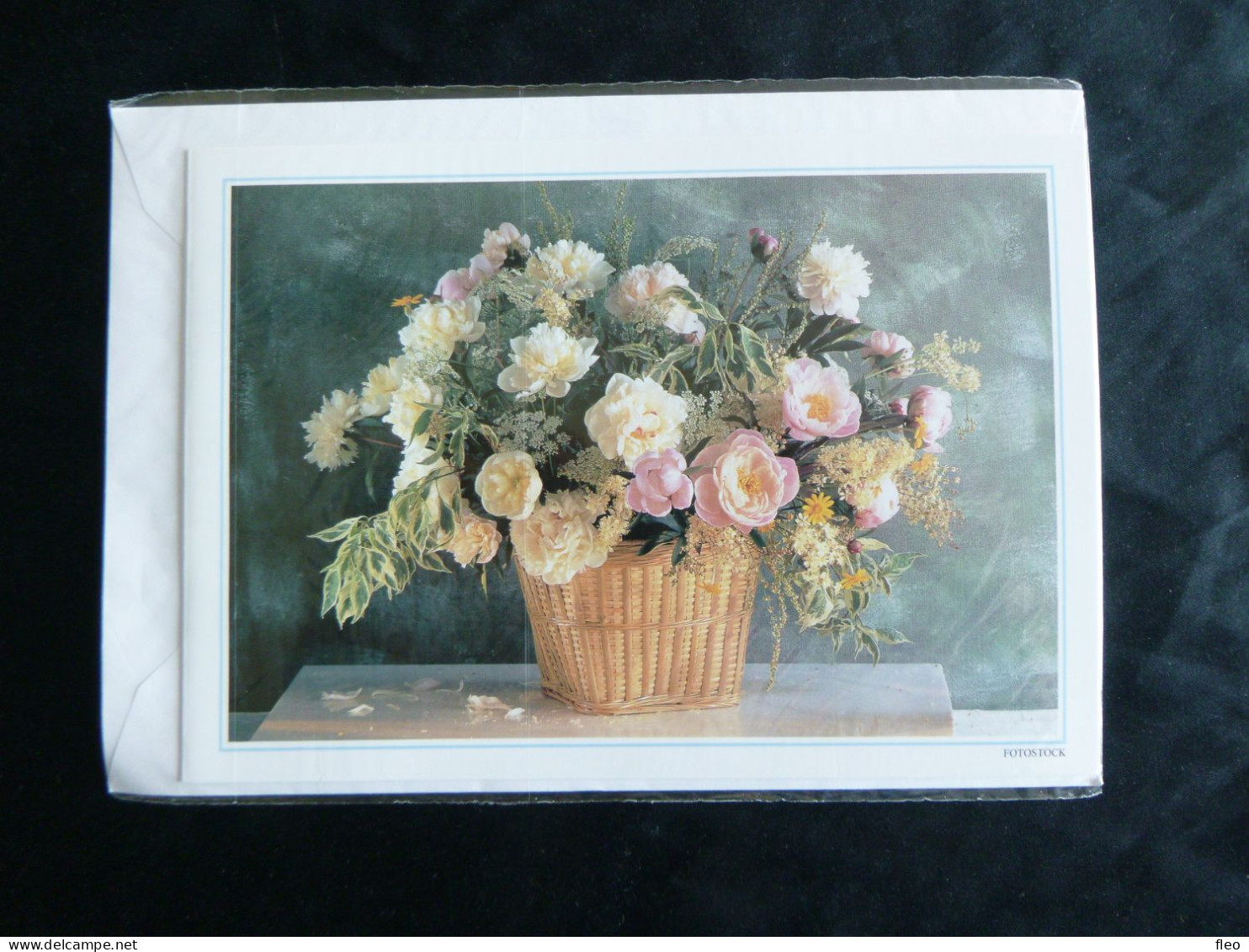 Postogram 093 / 95 - Rozen - Lavendel - Fotostock - Roses - Lavendel - Flowers - Postogram