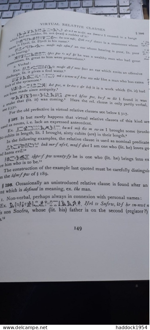 Egyptian Grammar Being An Introduction To The Study Of Hieroglyphs SIR ALAN GARDINER Oxford University Press 1957 - Sonstige & Ohne Zuordnung