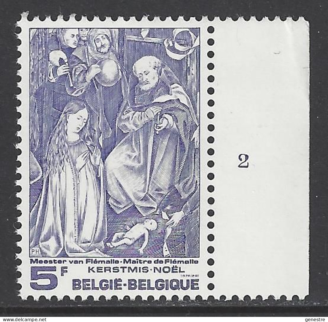 Belgique - 1976 - COB 1837 ** (MNH) - Planche 2 - 1971-1980