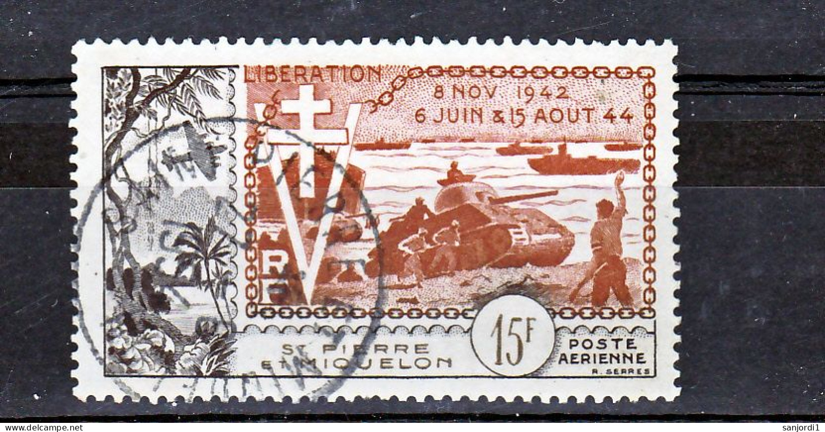 Saint Pierre Et Miquelon PA  22 Libération Oblitérés Used Cote 16.5 - Used Stamps