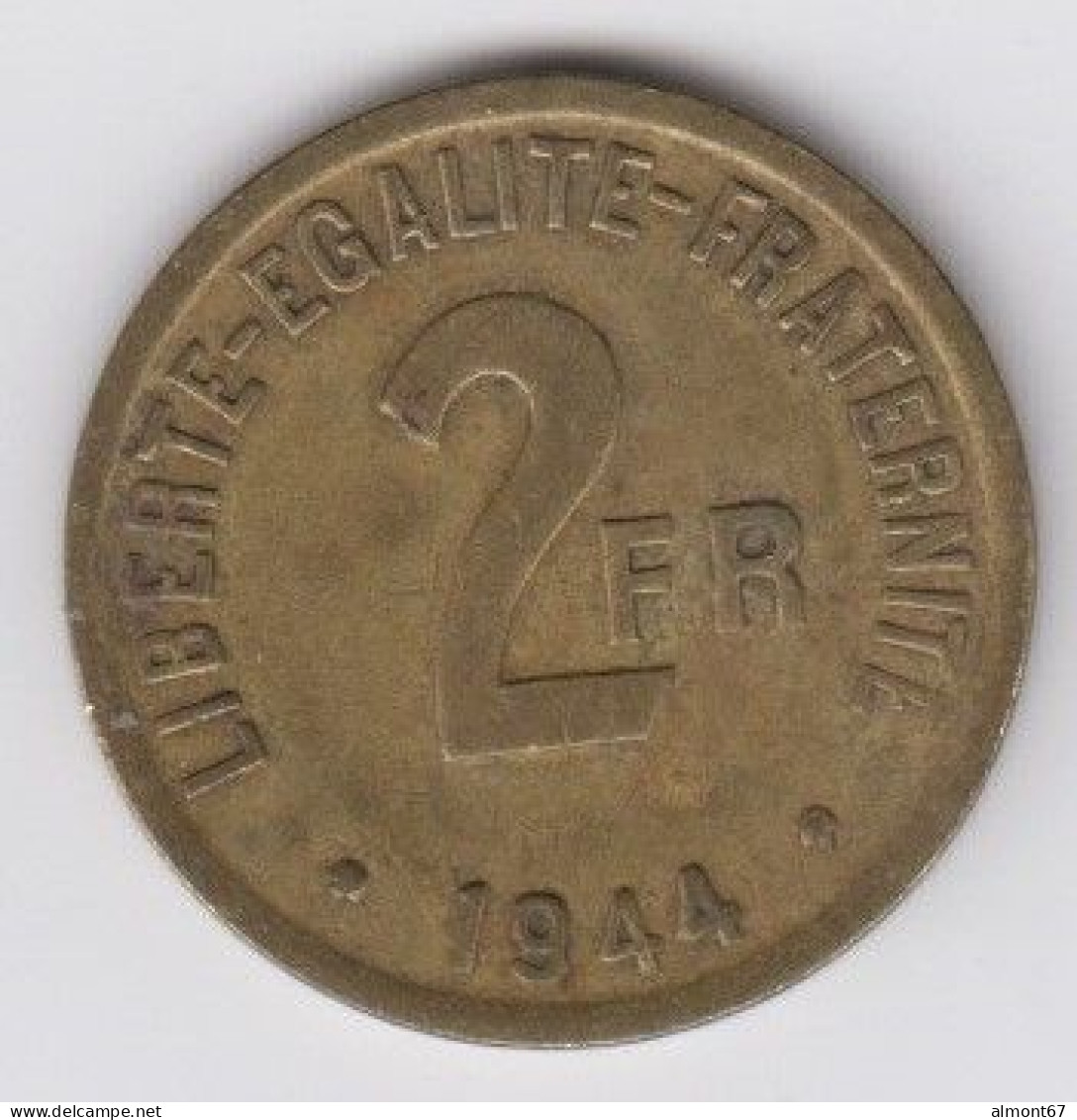 FRANCE  - 2 Fr  1944 - 2 Francs