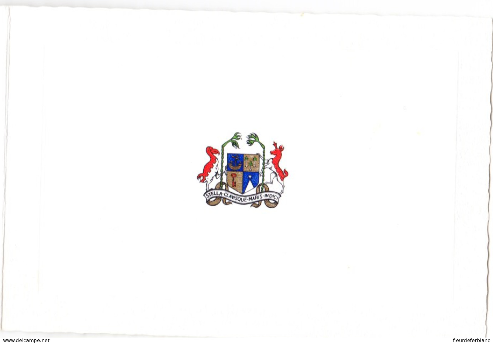 ILE MAURICE - Baie De Leicester - CPM Voeux 1989 En-tête: Ministère De La Justice, Port Louis - Blason: Stella Clavisque - Maurice