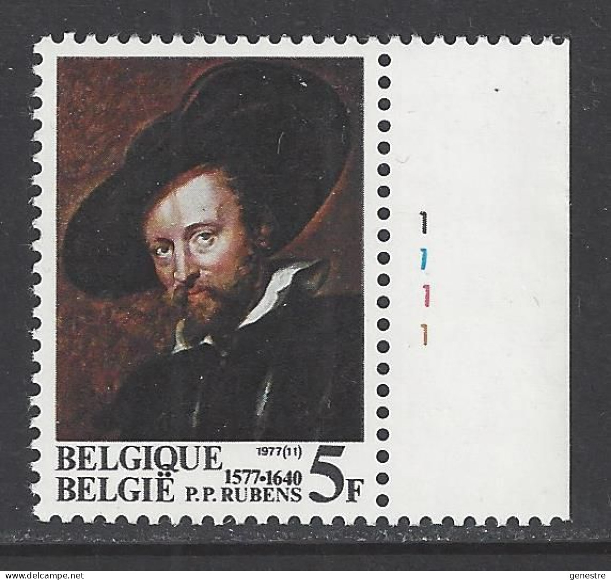 Belgique - 1977 - COB 1860 ** (MNH) - Planche 1 - 1971-1980