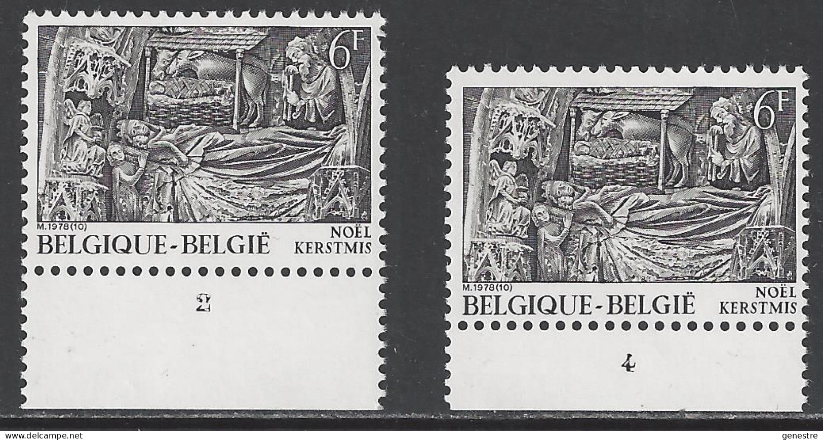 Belgique - 1978 - COB 1917 ** (MNH) - Planches 2 Et 4 - 1971-1980
