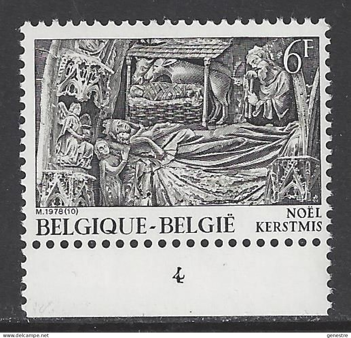 Belgique COB 1917 ** (MNH) - Planche 4 - 1971-1980